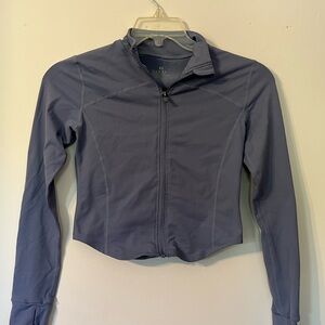 Women's purple athletic jacket.